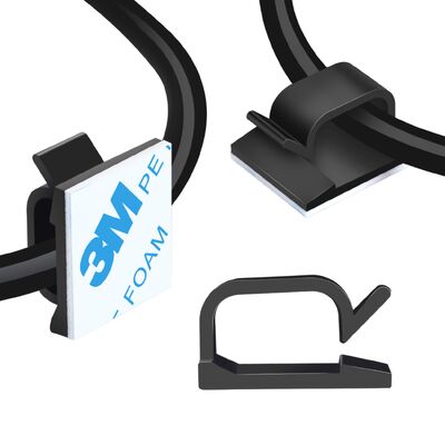 良い価格 XZH ホワイトアデシブ R型 工業用ナイロンケーブルクリップとケーブル管理用のワイヤホルダー付きオーガナイザー オンライン